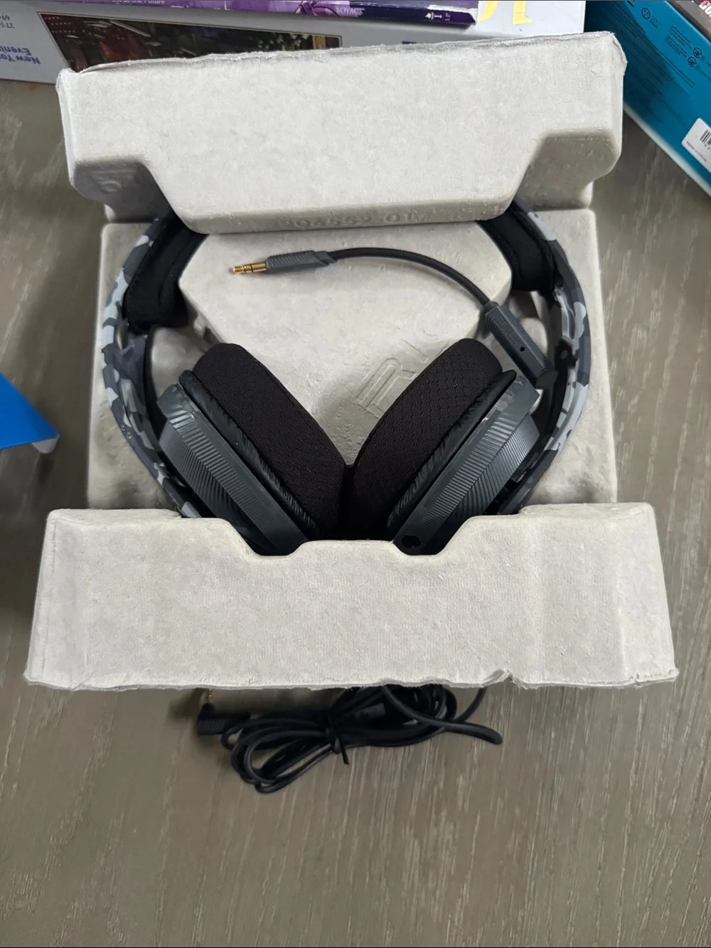 RIG 400HS Camo Gaming Headset for PS4 - Gray Camo